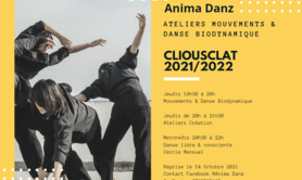 Compagnie Anima Danz  - Atelier mouvement et danse Biodynamique Atelier Création 