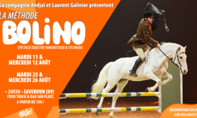 La Méthode Bolino : spectacle équestre technique et drôle !