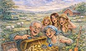 Un trésor sous le potager